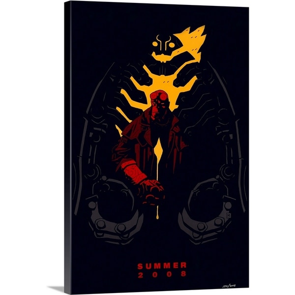 Solid-Faced Canvas Print entitled Hellboy 2: The Golden Army - Movie Poster