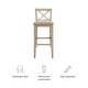 preview thumbnail 11 of 19, Linon Copper Grove Frunza Wooden 30-inch X-back Bar Stool