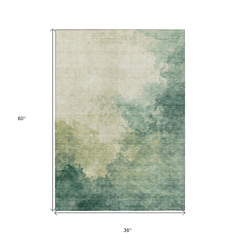 HomeRoots Abstract Transitional Rectangle Outdoor Rug