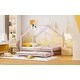 preview thumbnail 24 of 51, Twin Size Metal House Bed with Twin Size Trundle