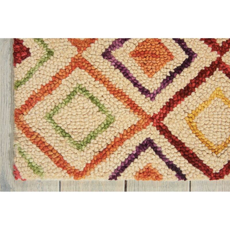 HomeRootsGeometric Bohemian Rectangle Area Rug - 72' X '48' X '0.5