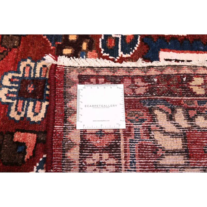 ECARPETGALLERY Hand-knotted Kayseri Vintage Dark Red Wool Rug - 5'6 x 10'2