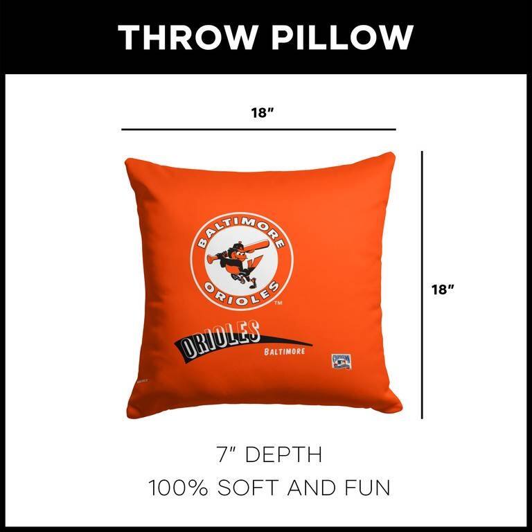 MLB CC Throwback 18 Inch Throw Pillow