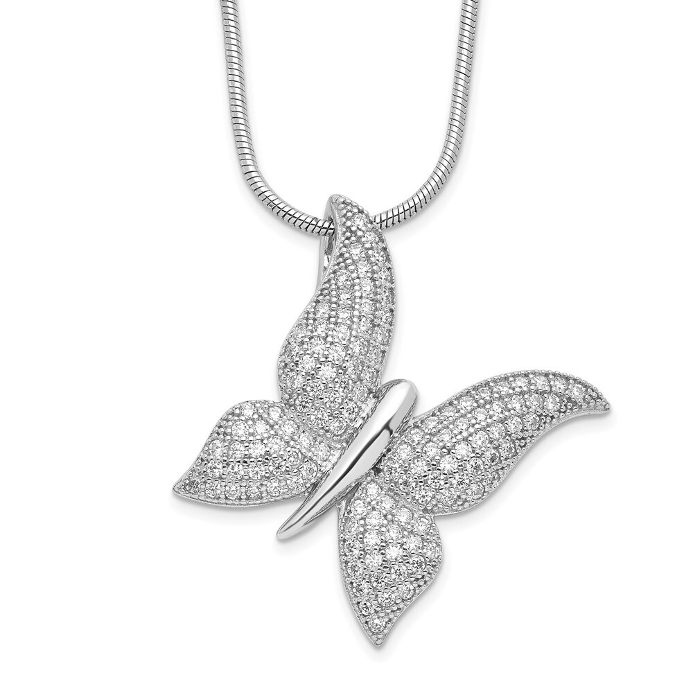 Jewelry Necklaces Necklace with Pendants Sterling Silver and CZ Brilliant Embers Polished Necklace Jewelry Necklaces Necklace with Pendants Sterling Silver and CZ Brilliant Embers Polished Necklace