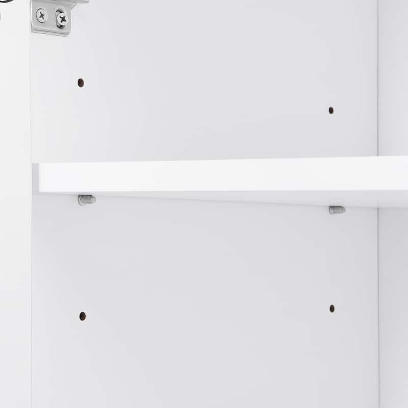 Roomfitters Contemporary Shoe Cabinet with Adjustable Shelves, Minimalist Home Organizer and Storage Sideboard