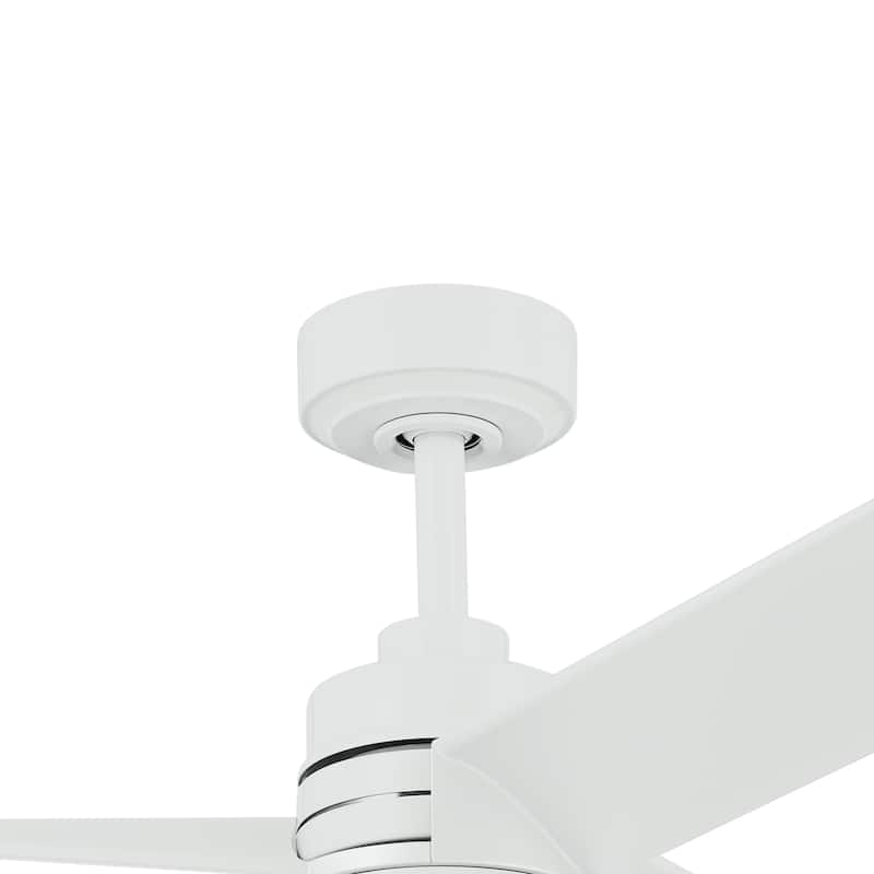 52 Inch Spyn Lite Fan in White with Matte White Blades