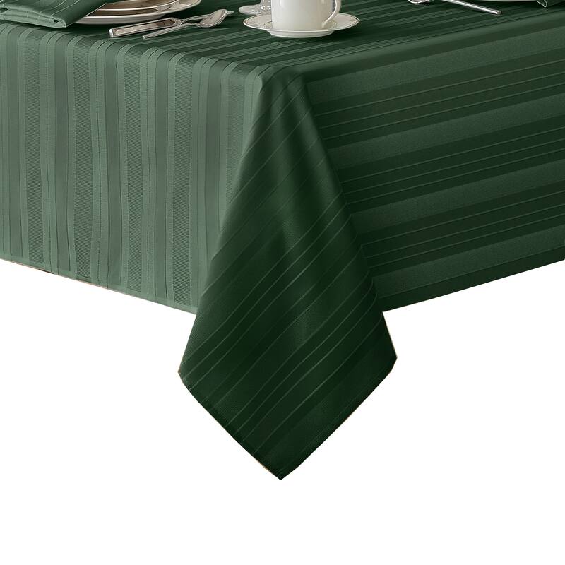 Denley Stripe Jacquard Fabric Tablecloth