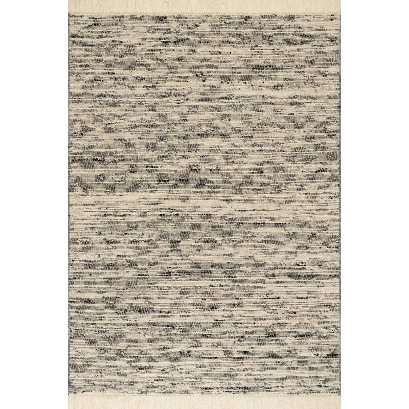 nuLOOM JuJu Diamond Trellis Wool Area Rug - 6' x 9' - Grey - Rectangle