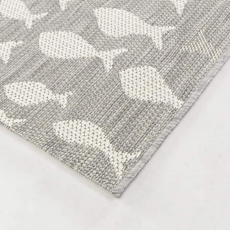 Holbrook Coastal Fish Indoor/Outdoor Area Rug