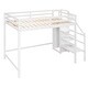 preview thumbnail 8 of 7, Modern Style Full Size Loft Bed withStaircase and Built-in Storage Wardrobe.