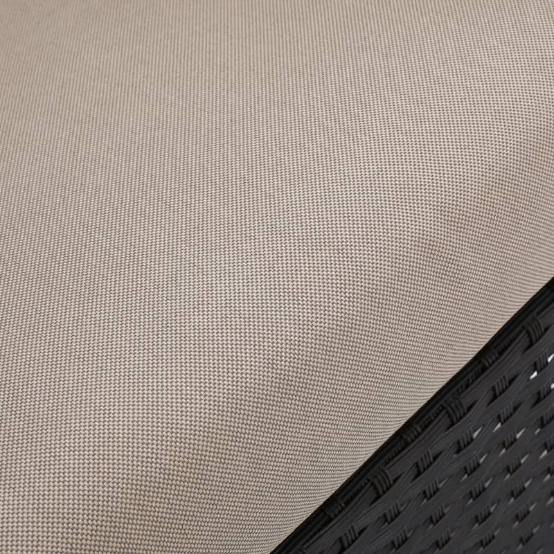 Roomfitters 4-Piece Wicker Patio Conversation Set with Cushions and Coffee Table