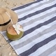 preview thumbnail 17 of 32, Arkwright Cabo Cabana 4-Piece Oversized Striped Beach Towel Set - 30x70