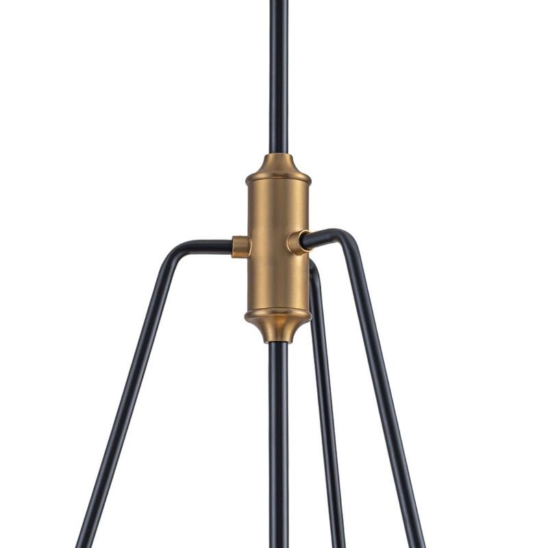 4-Light Industrial-style Rippled Glass Sphere Pendant - 17.6 in