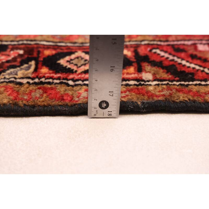 ECARPETGALLERY Hand-knotted Andelz Red Wool Rug - 3'4 x 10'6