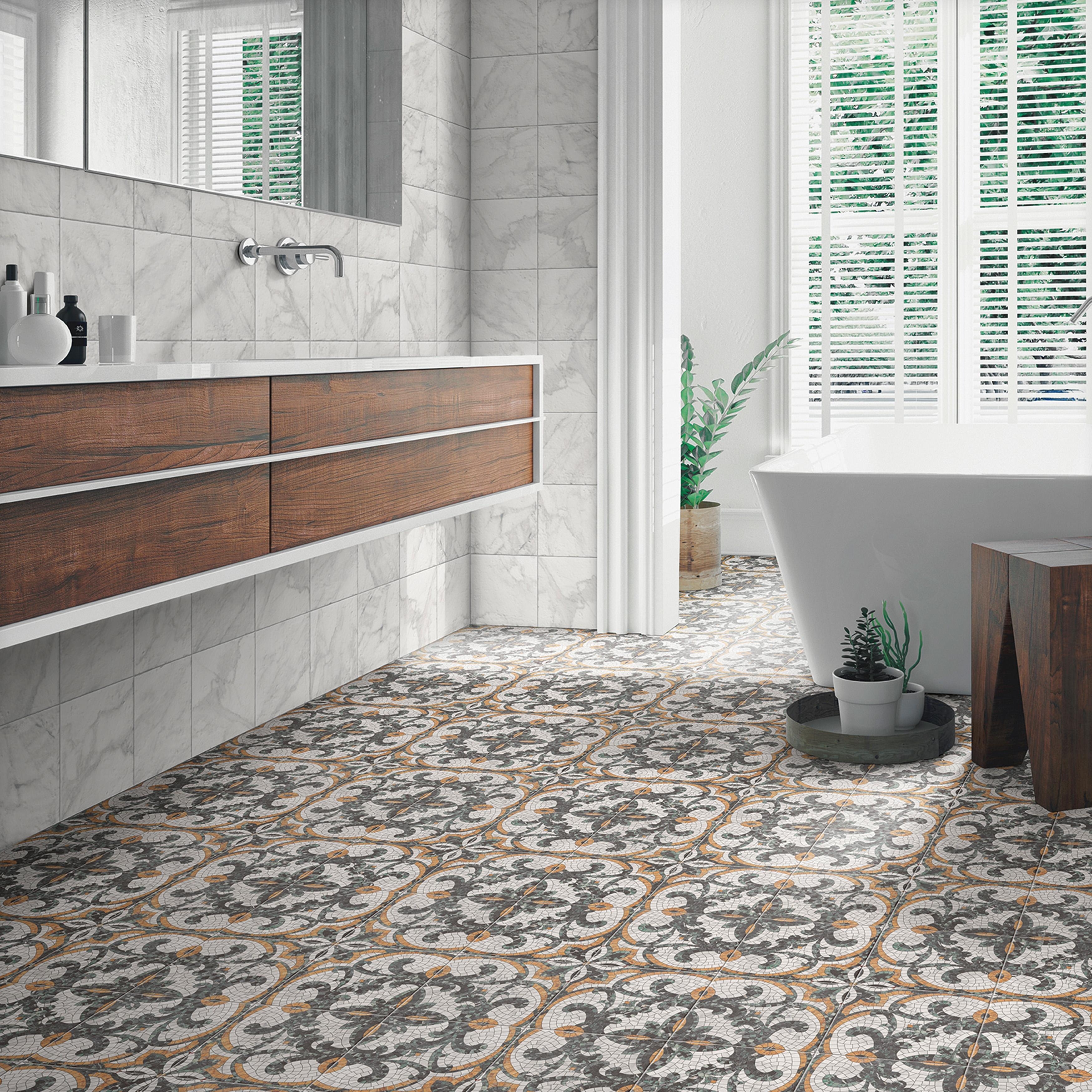 Merola Tile Versailles Mosaico Palace 7-7/8" x 7-7/8" Porcelain Floor and Wall Tile