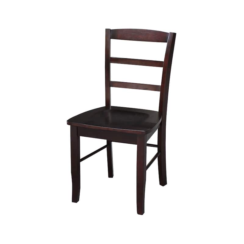 International Concepts Solid Wood Madrid Ladderback Chairs, Set of 2