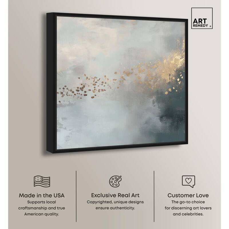 Silvered Hues and Gold I Canvas by Art Remedy