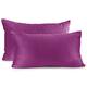 Porch & Den Cosner Microfiber Velvet Throw Pillow Covers (Set of 2) - 12" x 20" - Orchid Purple