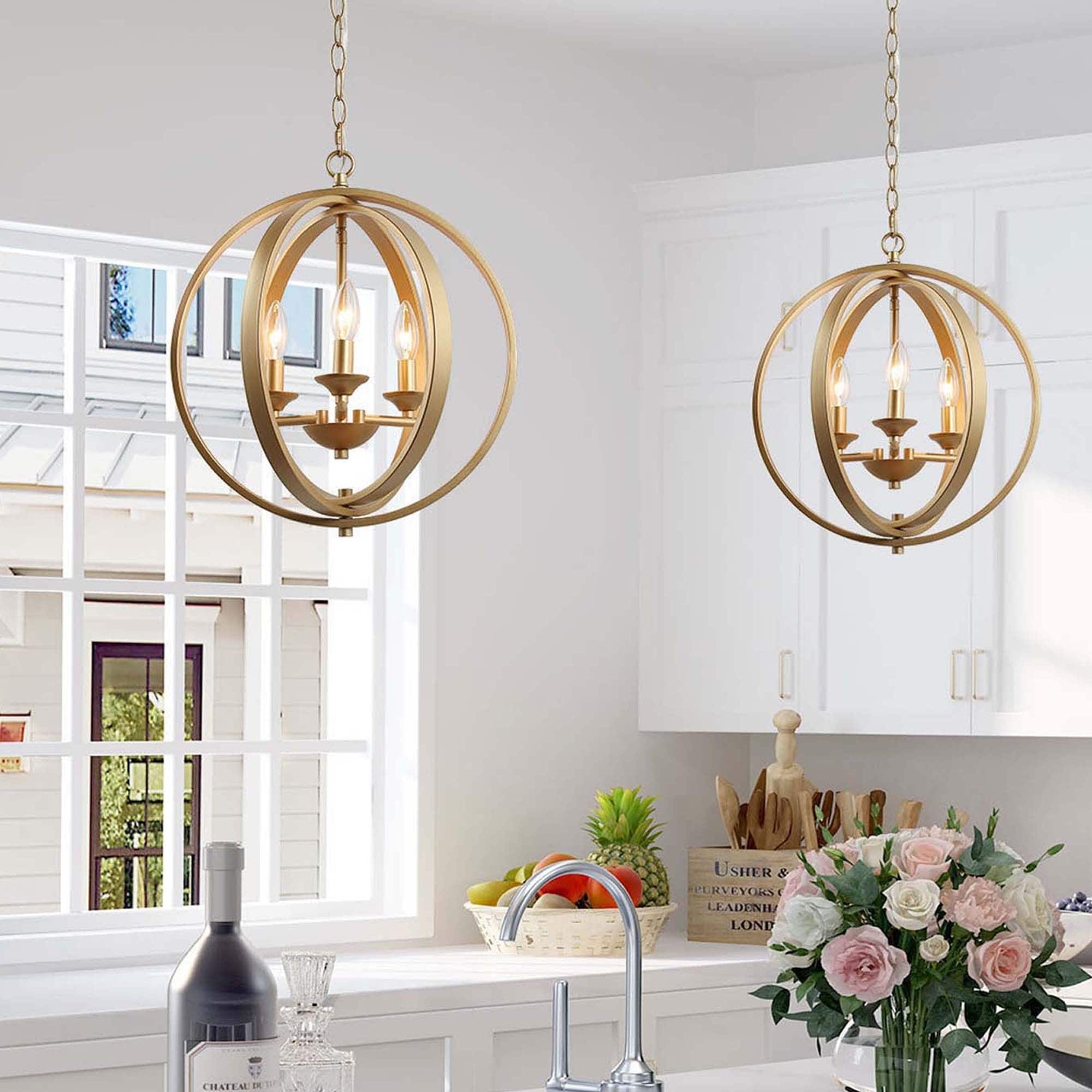 Glam Gold Chandelier 3 Lights Island Pendant Ceiling Lighting Fixture For Kitchen W15 5 X H18 On Sale Overstock 29396797 Start investing and enjoy earning tron. glam gold chandelier 3 lights island pendant ceiling lighting fixture for kitchen w15 5 x h18
