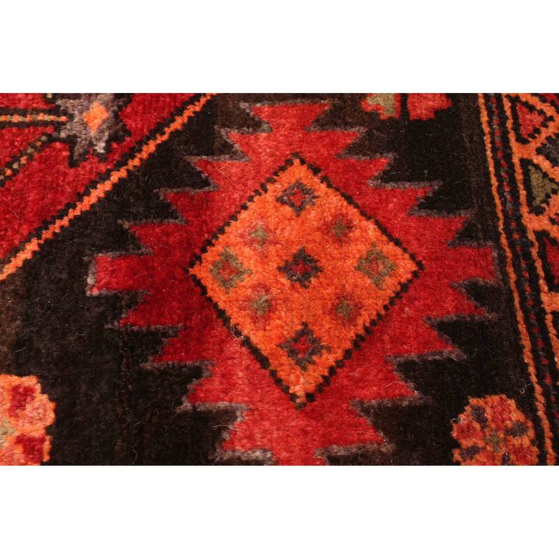 ECARPETGALLERY Hand-knotted Andelz Red Wool Rug - 4'4 x 7'1