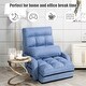 preview thumbnail 8 of 31, Costway Folding Floor Single Sofa Recliner Chair W/ a Pillow 5