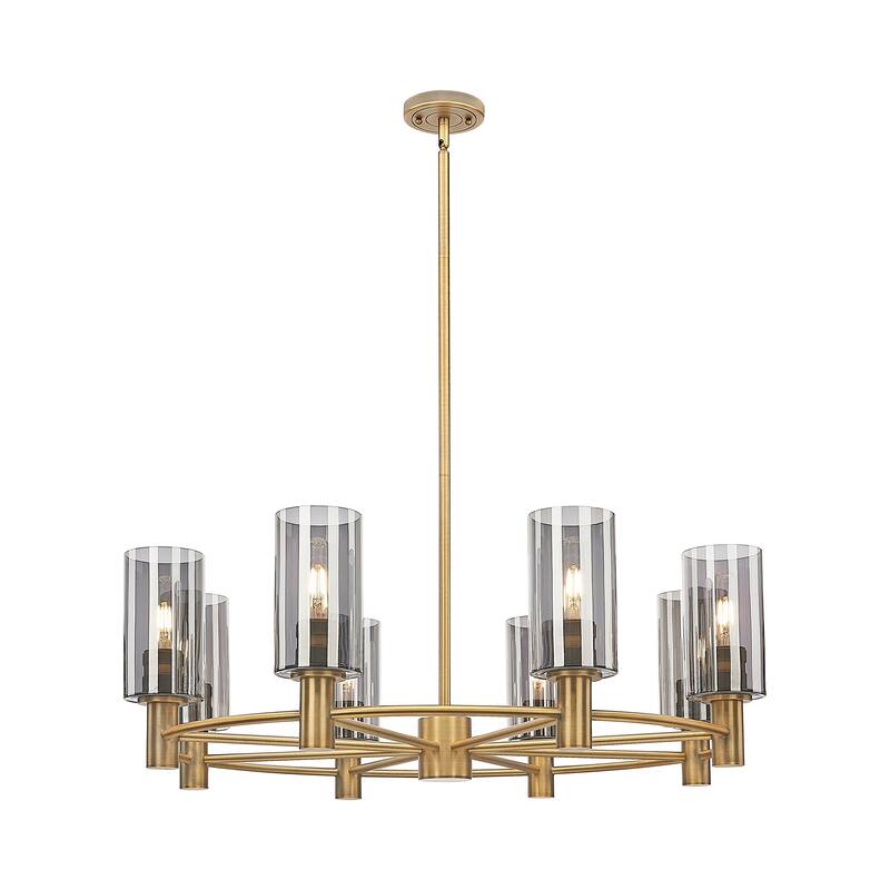 Innovations Lighting Downtown Urban - Crown Point - 8 Light 32" Stem Hung Chandelier with 7" Shade