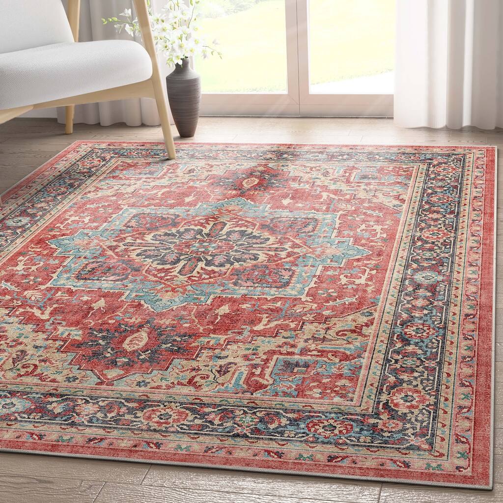 Well Woven Apollo Tirana Medallion Flat-Weave Area Rug