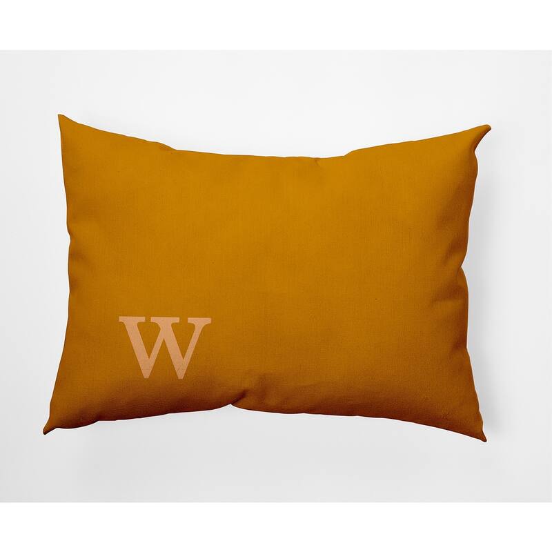 Modern Monogram Decorative Throw Pillow - 14" x 20" - w
