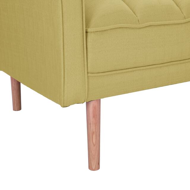 LUXMOD Futon Sleeper Sofa With 2 Pillows Fabric