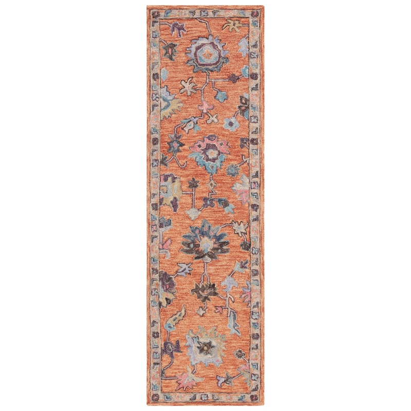 SAFAVIEH Handmade Blossom Lindy French Country Floral Wool Rug