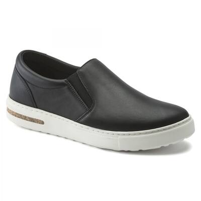Birkenstock Oswego SlipOn Black Leather Shoe Narrow Width 1021326