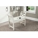 preview thumbnail 4 of 9, Heron Ridge Casual Vintage Storage Accent Bench White
