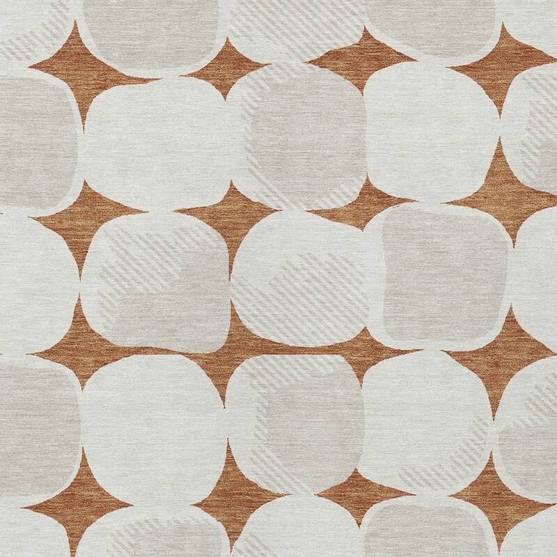 HomeRoots Abstract Transitional Rectangle Outdoor Rug