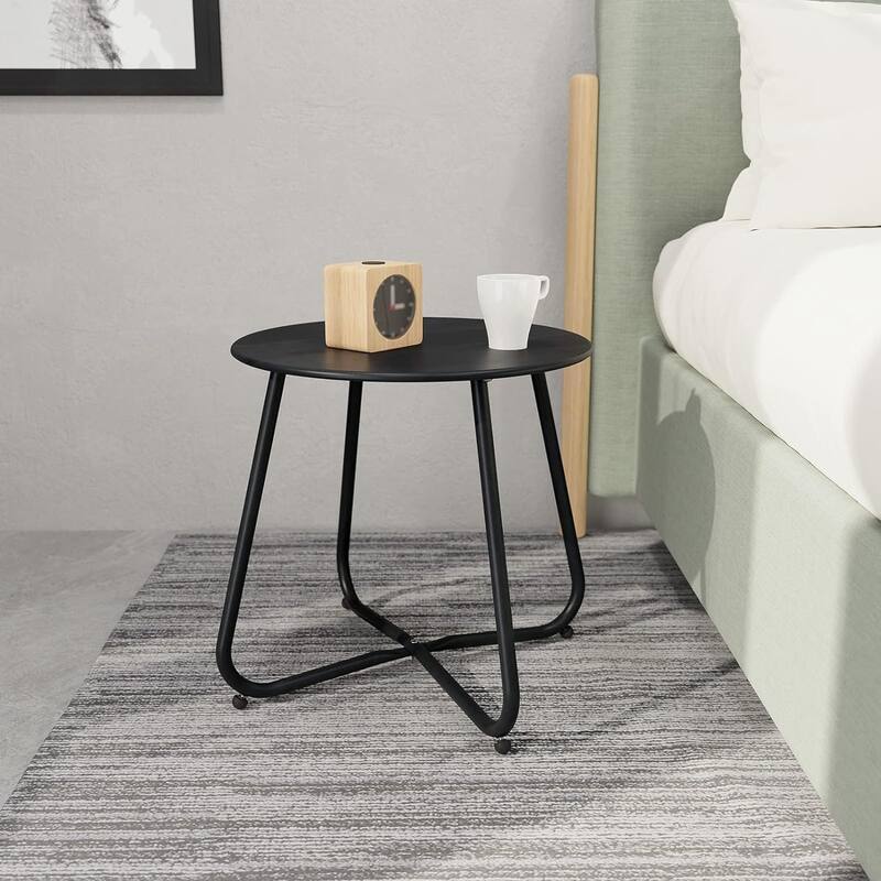 18" or 28" Round Outdoor Side Table End Table Coffee Table