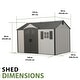 preview thumbnail 8 of 8, Lifetime 12.5 Ft. x 8 Ft. Outdoor Storage Shed