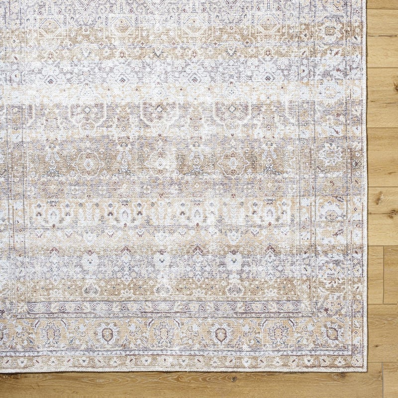 Livabliss Traditional Amelie Floral & Botanical Washable Area Rug