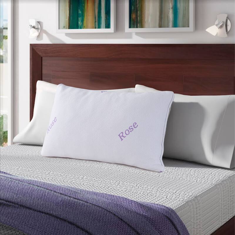 Rose Memory Foam Pillow 16" x 28" - Standard - Soft