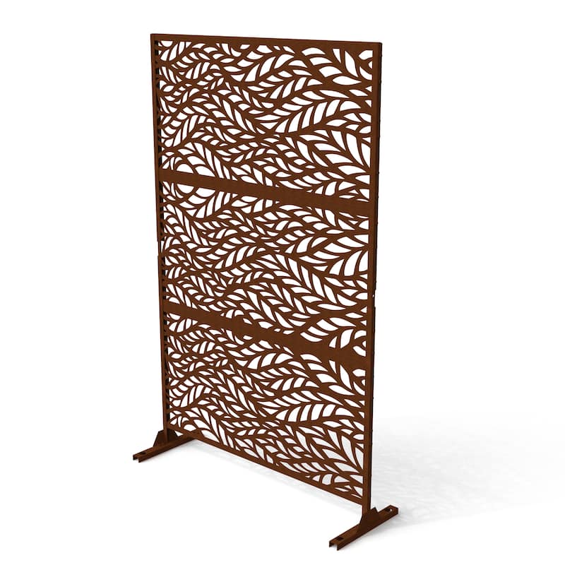 Outdoor Free Standing Metal Privacy Screen