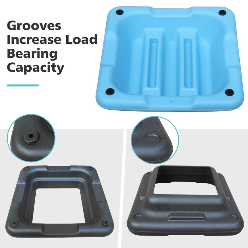 Height-Adjustable Step Aerobics Riser Platform Fitness Equipment