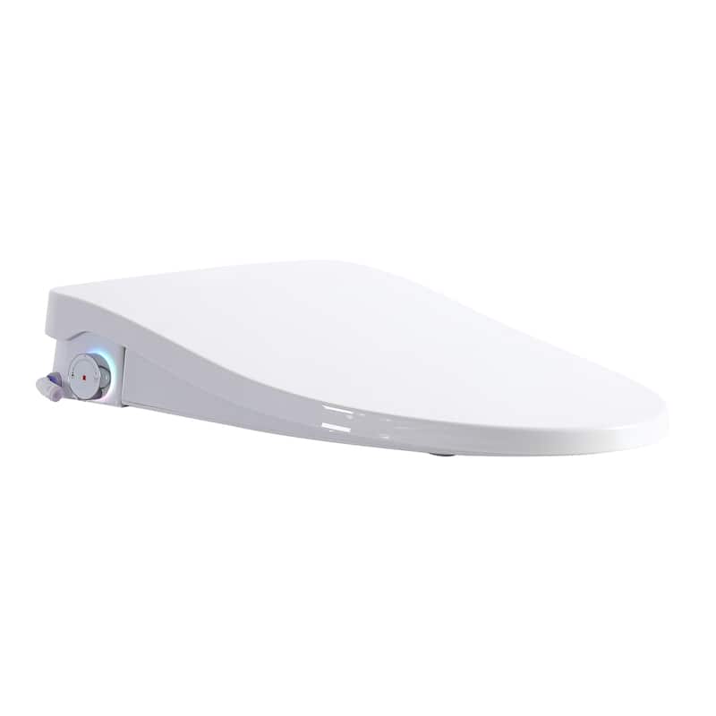 Smart Bidet Toilet Seat With Side Knob Adjustable Heated Seat With Automatic Nozzle Cleaning,Night Light,Only Seat