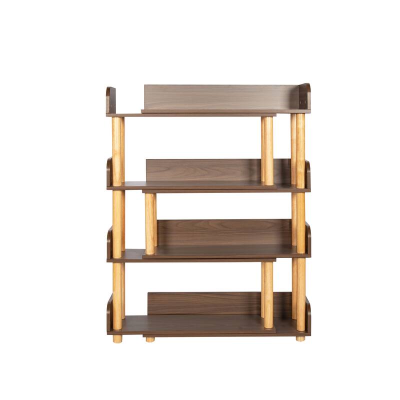 4 Tier Retractable and Rotatable Bookcases