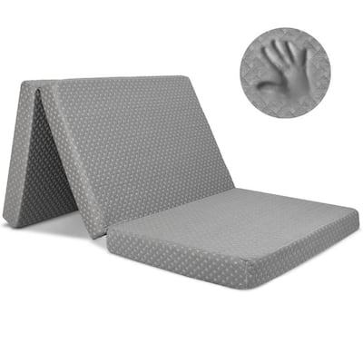 Milliard Premium Folding Mattress, Memory Foam Tri Fold with Waterproof Washable Cover, Single Size (75"x25"x4)