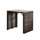 preview thumbnail 7 of 12, Teamson Home - Patio Bar Height Dining Set, Acacia Wood
