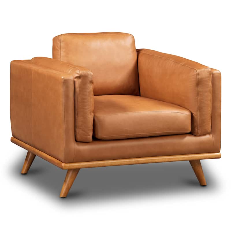 Poly and Bark Cadiz Lounge Chair - Genuine Italian Leather