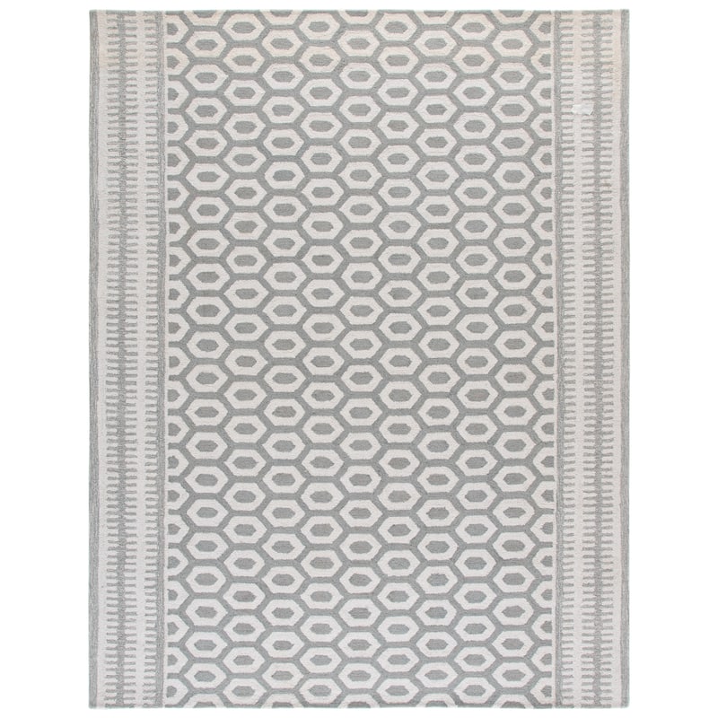 SAFAVIEH Handmade Capri Stoyana Modern Wool Rug - 8' x 10' - Ivory/Grey