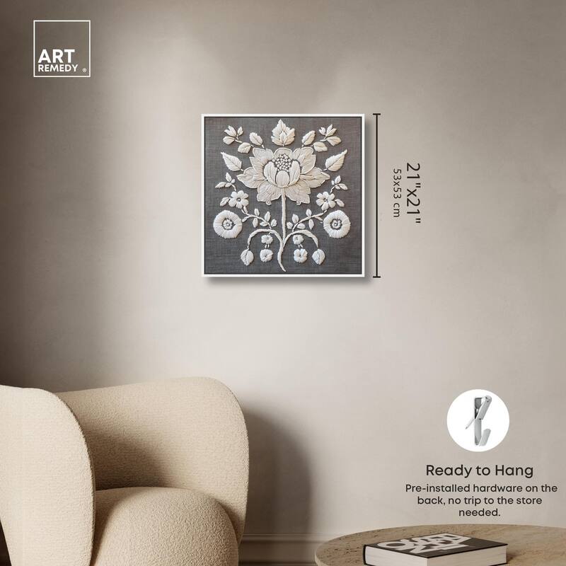 Stitched Symmetry II Canvas by Art Remedy