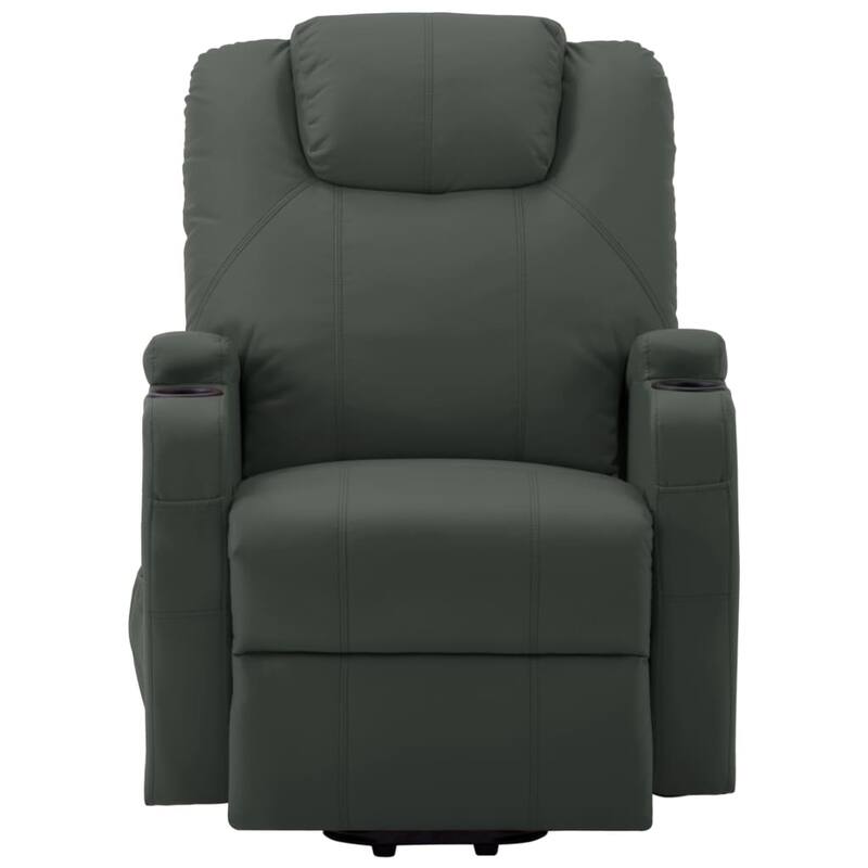vidaXL Power Lift Recliner Electric Lift Chair for Home Theater Faux Leather - 29.9" x 34.4" x 42.1"
