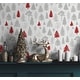 preview thumbnail 12 of 12, NextWall Winter Forest Christmas Peel and Stick Wallpaper