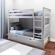 preview thumbnail 4 of 59, Max and Lily Twin over Twin Bunk Bed with Trundle Grey