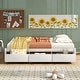 preview thumbnail 3 of 7, Twin Size Platform Storage Bed with 3 Drawers
